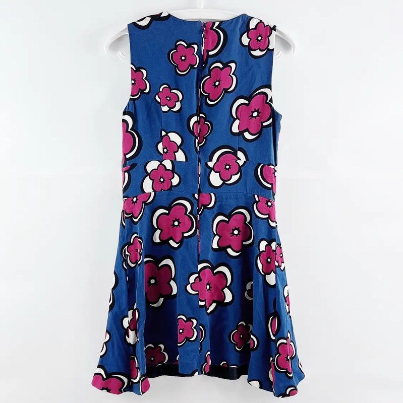 Valentino Valentino Blue Floral Women's Dress 0089 Size ONE SIZE - 2 Thumbnail