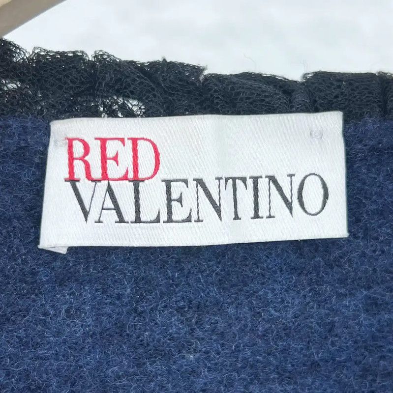 Valentino Valentino Dark Blue Cotton Knit Sweater 0089 Size M / US 6-8 / IT 42-44 - 3 Thumbnail