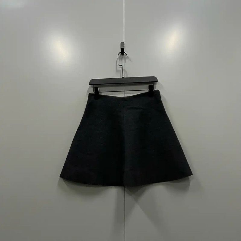 Valentino Valentino Black Cotton Summer Short Skirt 0089 Size 27" / US 4 / IT 40 - 2 Thumbnail