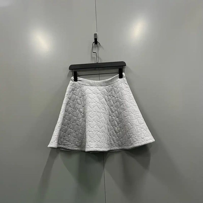 Valentino Valentino Summer Gray Cotton Mini Skirt 0089 Size 36" / US 14 / IT 50 - 2 Thumbnail