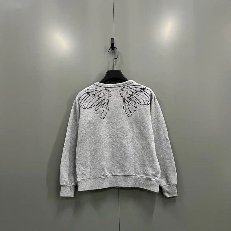 Valentino Valentino Gray Cotton Logo Hoodie for Women 0089 Size S / US 4 / IT 40 - 3 Thumbnail