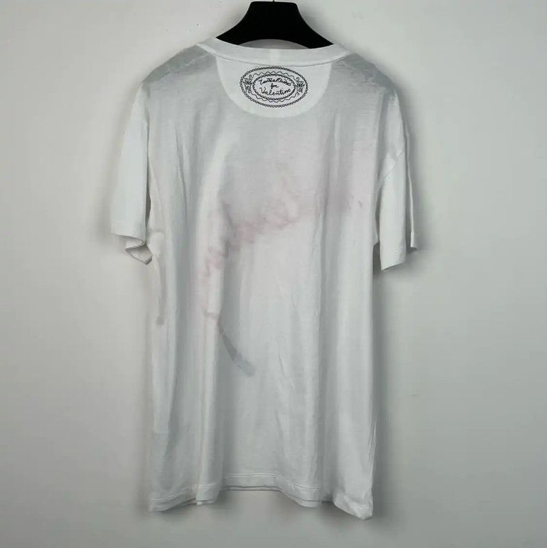 Valentino Valentino Summer White Short Sleeve T-shirt 0089 Size XS / US 0-2 / IT 36-38 - 2 Thumbnail