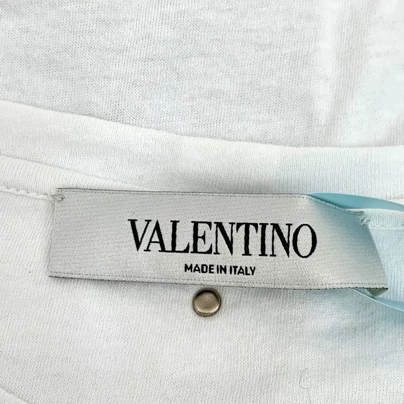 Valentino Valentino White Cotton Women's T-Shirt with Embroidery 0089 Size S / US 4 / IT 40 - 5 Thumbnail