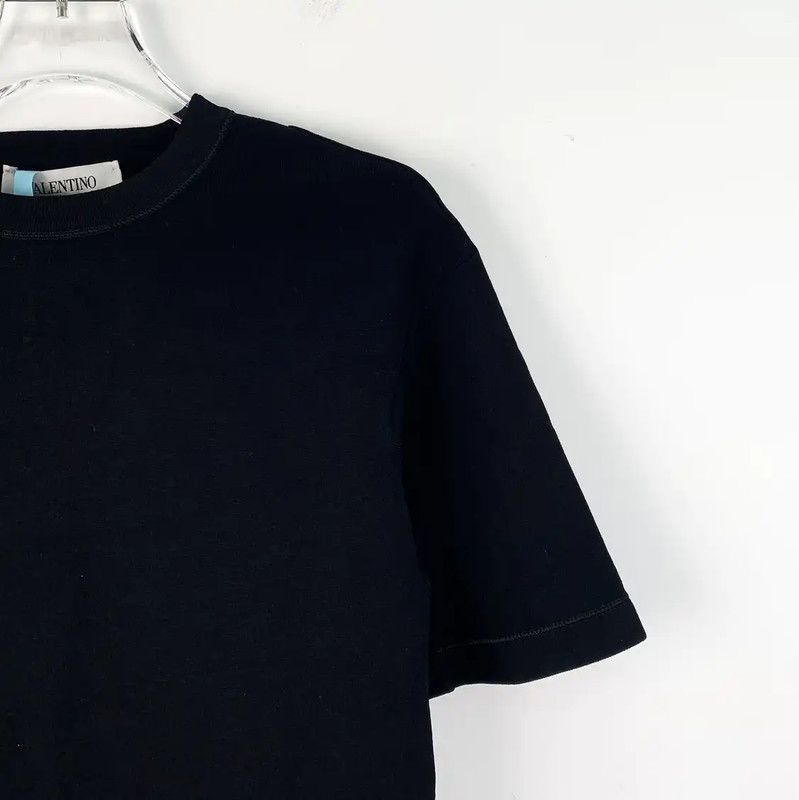 Valentino Valentino Black Short Sleeve Women's T-Shirt 0089 Size XS / US 0-2 / IT 36-38 - 3 Thumbnail
