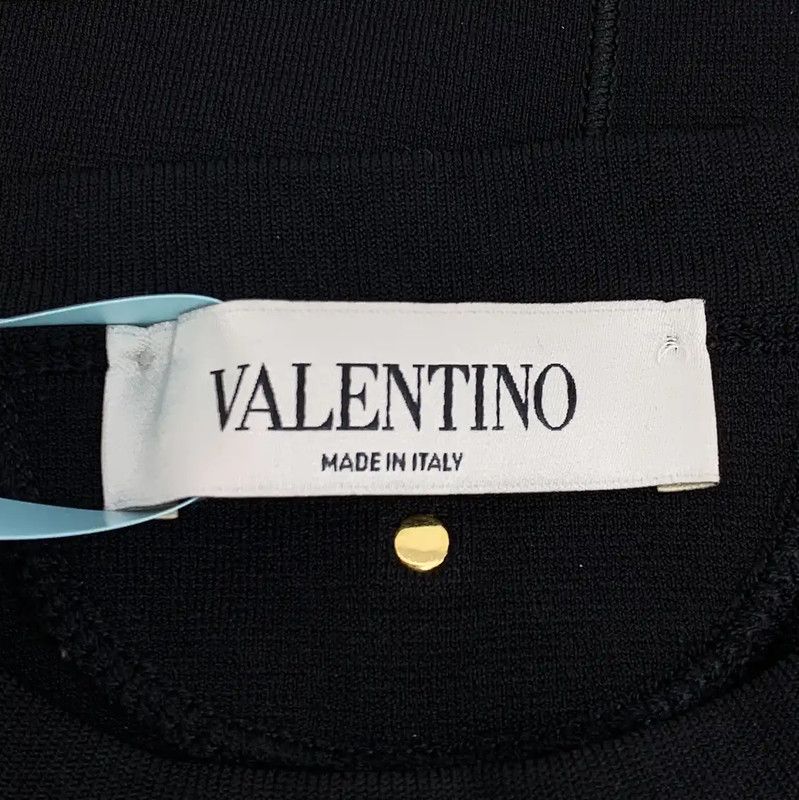 Valentino Valentino Black Short Sleeve Women's T-Shirt 0089 Size XS / US 0-2 / IT 36-38 - 5 Thumbnail