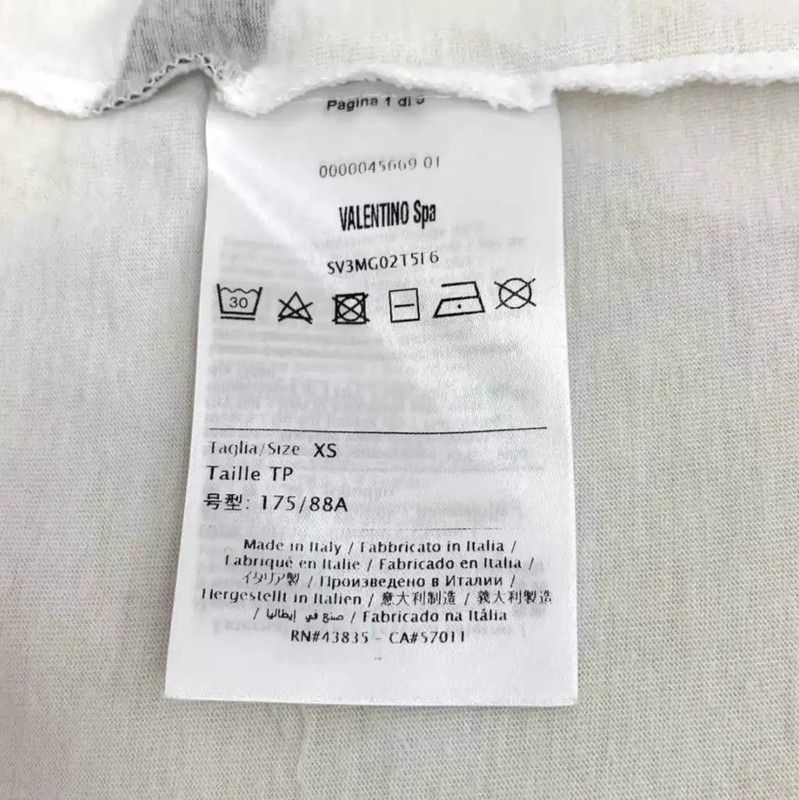 Valentino Valentino White Cotton Short Sleeve T-Shirt 0089 Size XS / US 0-2 / IT 36-38 - 6 Thumbnail