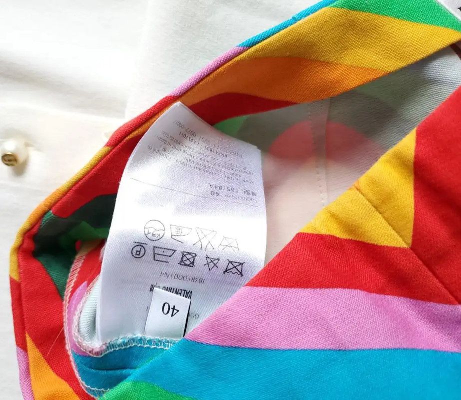 Valentino Valentino Colorful Striped Summer Women's Shorts 0089 Size 23" - 4 Thumbnail