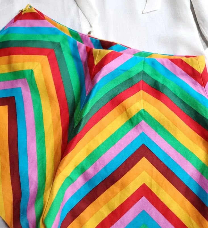 Valentino Valentino Colorful Striped Summer Women's Shorts 0089 Size 23" - 3 Thumbnail