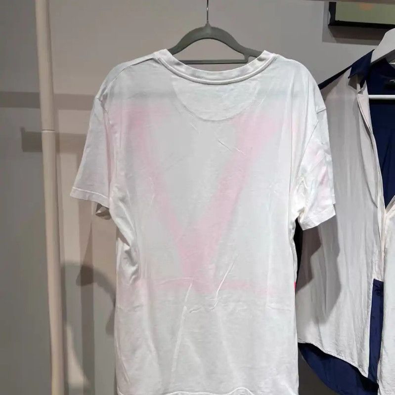 Valentino Valentino M Size White Cotton T-shirt 0089 Size M / US 6-8 / IT 42-44 - 2 Thumbnail