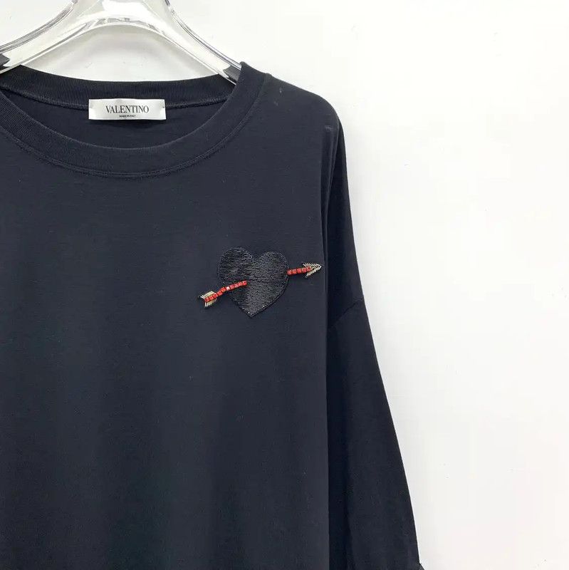 Valentino Valentino Black Cotton Dress Size S 0089 Size S / US 4 / IT 40 - 3 Thumbnail