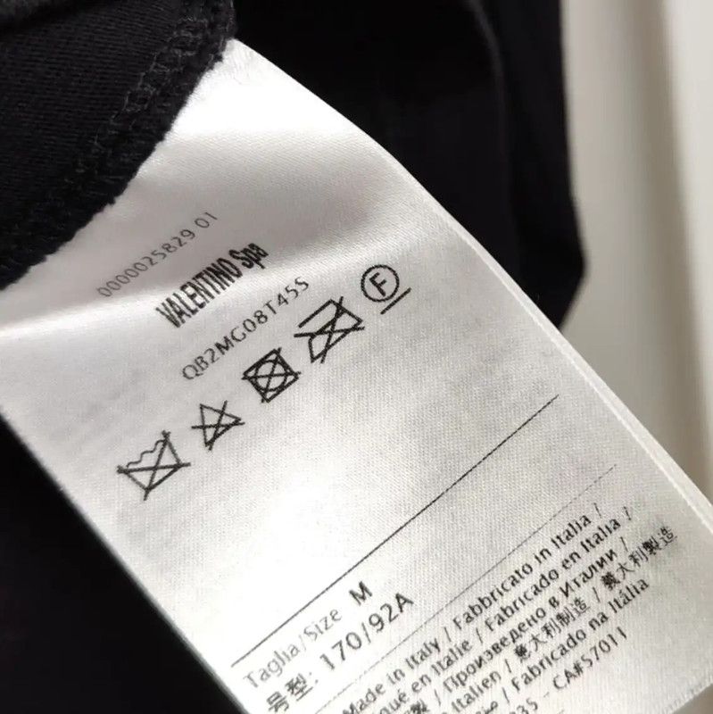 Valentino Valentino Black Cotton Print Short Sleeve T-shirt 0089 Size M / US 6-8 / IT 42-44 - 4 Thumbnail