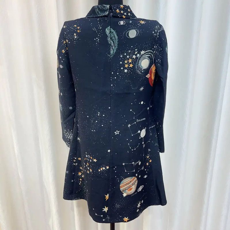 Valentino Valentino Deep Blue Cotton Dress for Women 0089 Size M / US 6-8 / IT 42-44 - 4 Thumbnail