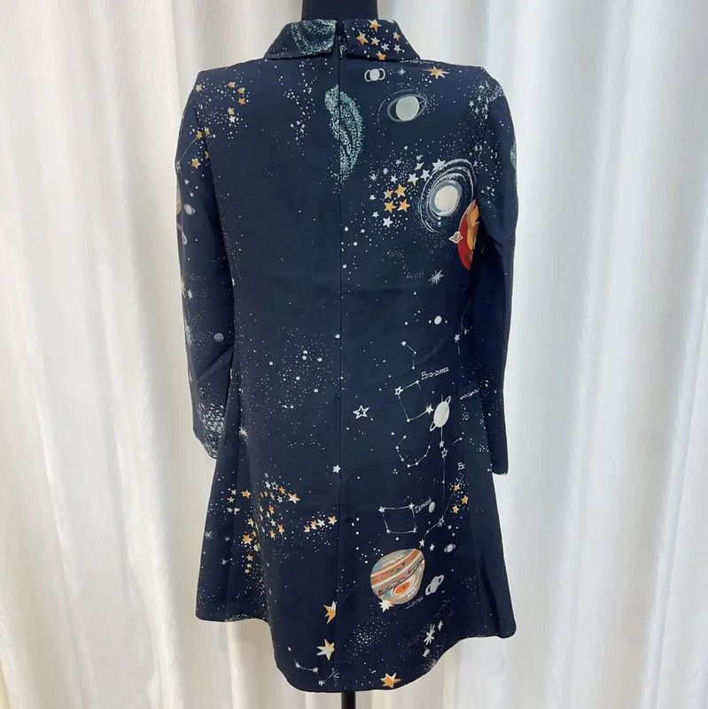 Valentino Valentino Deep Blue Cotton Dress for Women 0089 Size M / US 6-8 / IT 42-44 - 3 Thumbnail