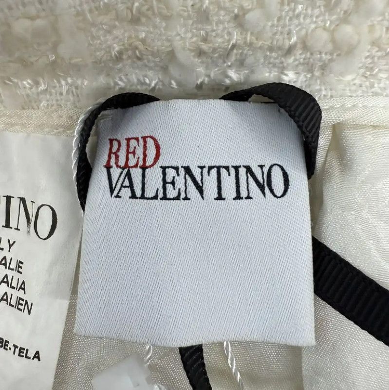 Valentino Valentino White Silk Midi Skirt 0089 Size 28" / US 6 / IT 42 - 3 Thumbnail