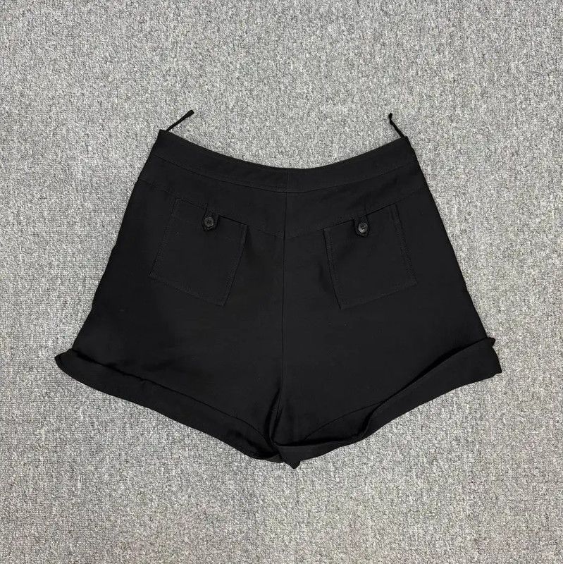 Valentino Valentino Black Denim Women's Shorts 0089 Size 28" / US 6 / IT 42 - 2 Thumbnail