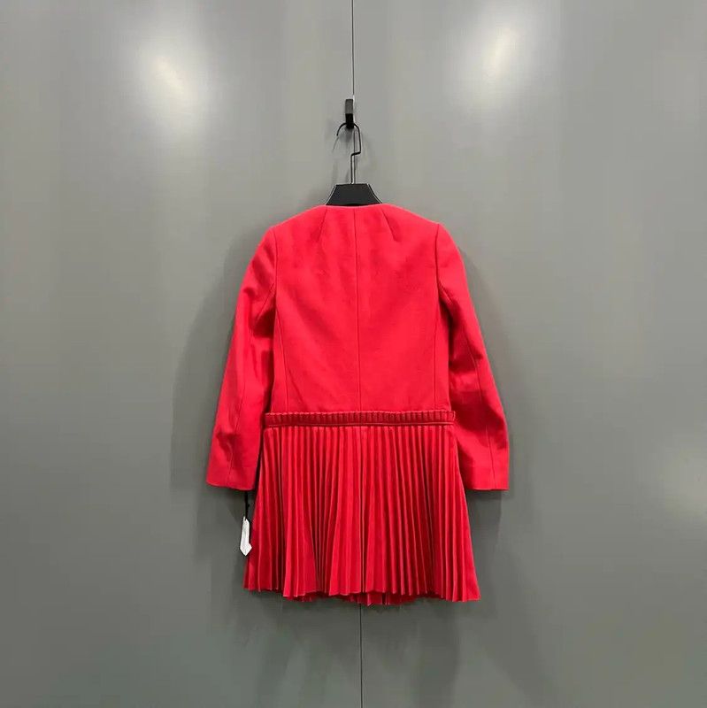 Valentino Valentino Red Cotton Midi Coat for Women 0089 Size ONE SIZE - 2 Thumbnail
