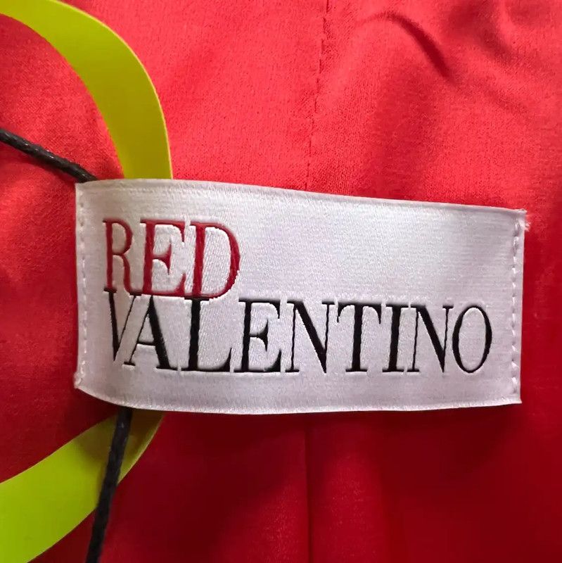 Valentino Valentino Red Cotton Midi Coat for Women 0089 Size ONE SIZE - 4 Thumbnail