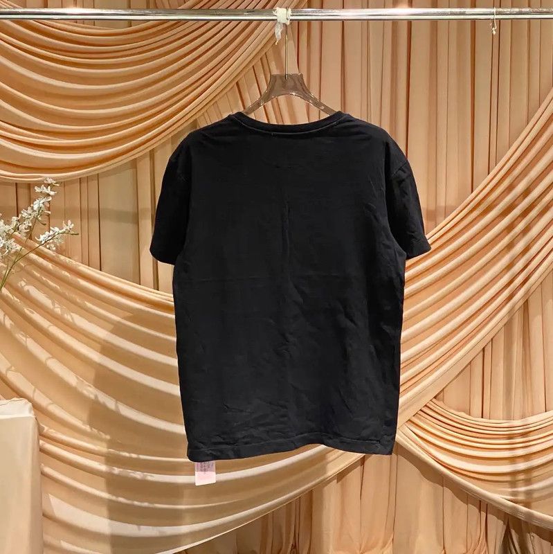 Valentino Valentino Black Cotton T-Shirt for Women 0089 Size M / US 6-8 / IT 42-44 - 2 Thumbnail