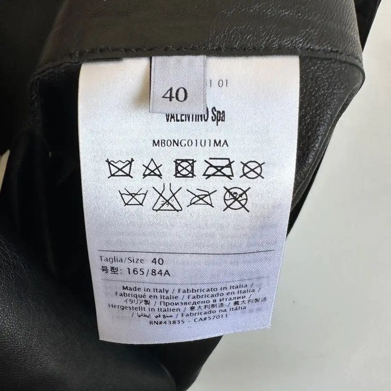 Valentino Valentino Black Leather Dress for Women 0089 Size M / US 6-8 / IT 42-44 - 4 Thumbnail