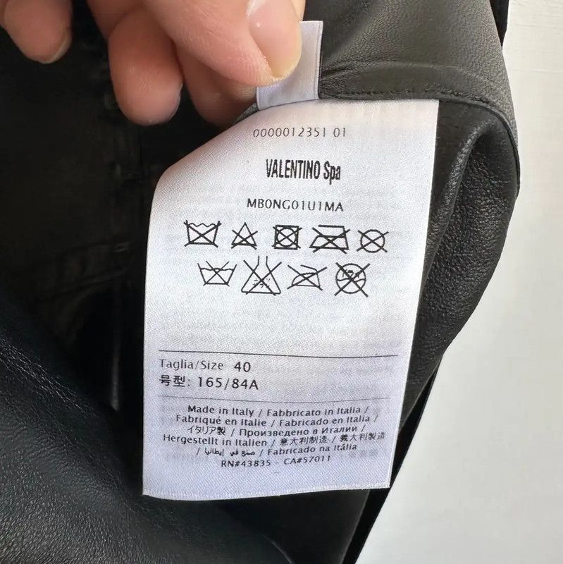Valentino Valentino Black Leather Dress for Women 0089 Size M / US 6-8 / IT 42-44 - 5 Thumbnail