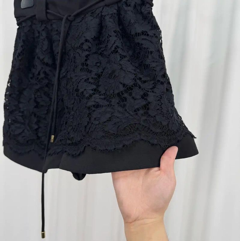 Valentino Valentino Black Cotton Blend Logo Shorts 0089 Size 42" / US 20 - 4 Thumbnail