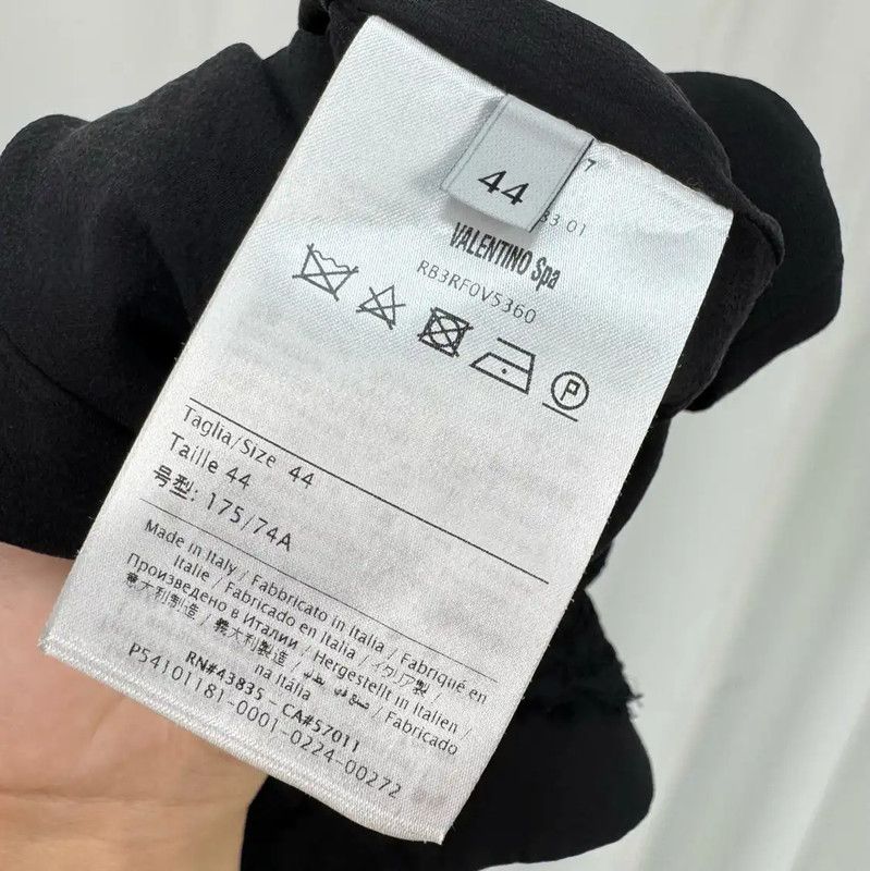 Valentino Valentino Black Cotton Blend Logo Shorts 0089 Size 42" / US 20 - 6 Thumbnail