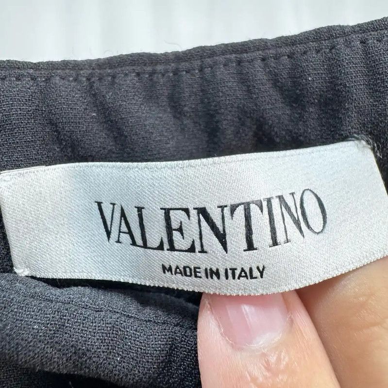 Valentino Valentino Black Cotton Blend Logo Shorts 0089 Size 42" / US 20 - 5 Thumbnail