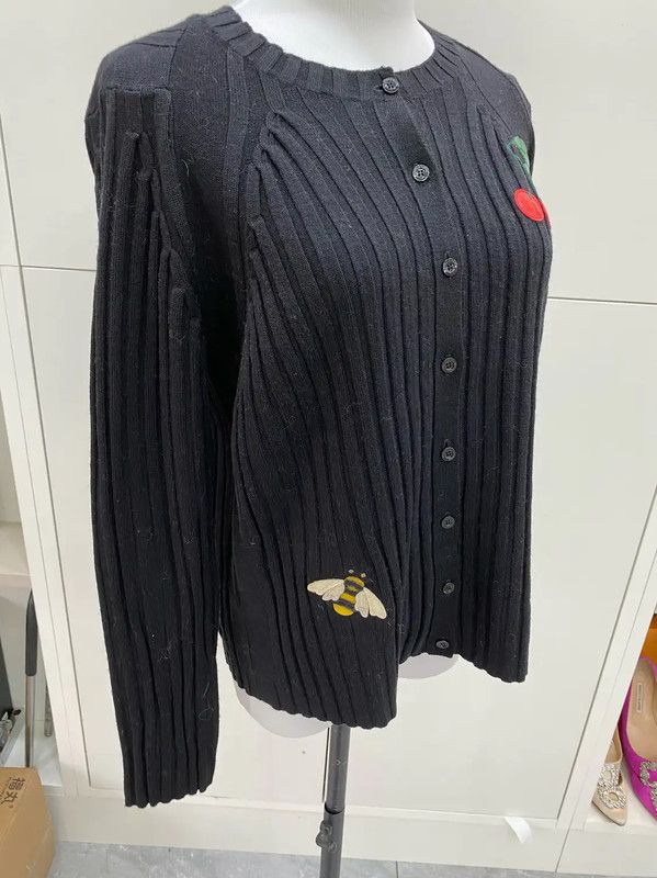 Valentino Valentino Black Cotton Blend Pullover Sweater 0089 Size M / US 6-8 / IT 42-44 - 9 Thumbnail