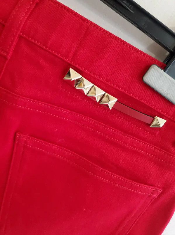 Valentino Valentino Red Cotton Women's Shorts 0089 Size 27" / US 4 / IT 40 - 3 Thumbnail