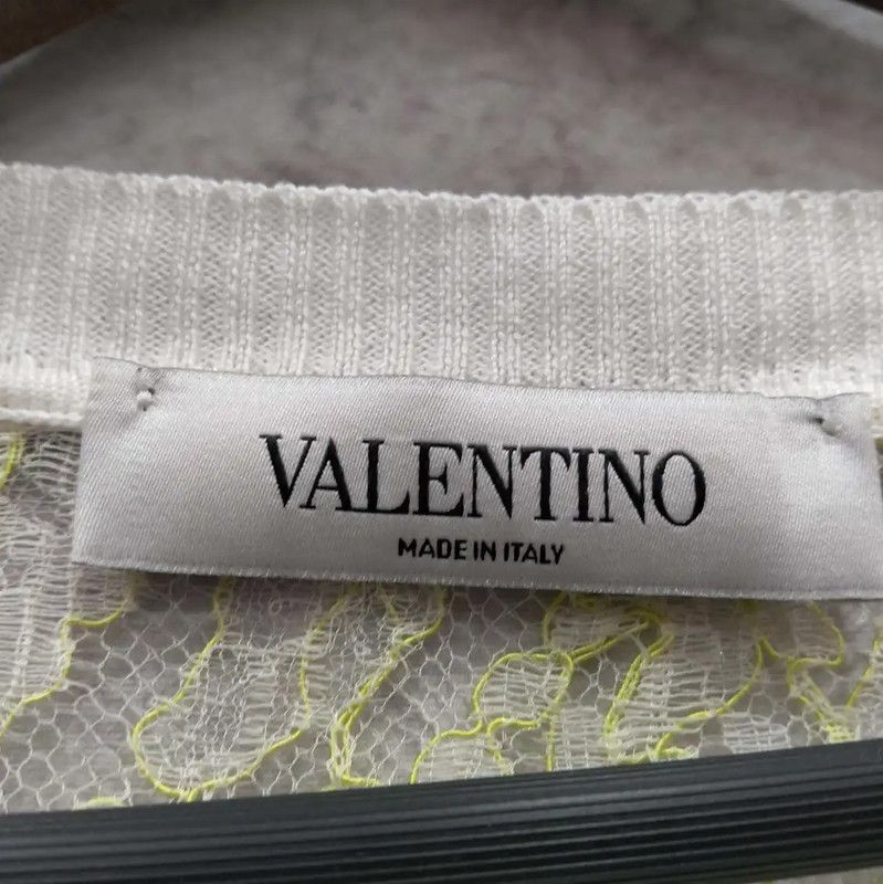Valentino Valentino Yellow Cotton Women's T-Shirt 0089 Size L / US 10 / IT 46 - 4 Thumbnail