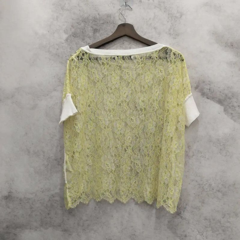 Valentino Valentino Yellow Cotton Women's T-Shirt 0089 Size L / US 10 / IT 46 - 2 Thumbnail