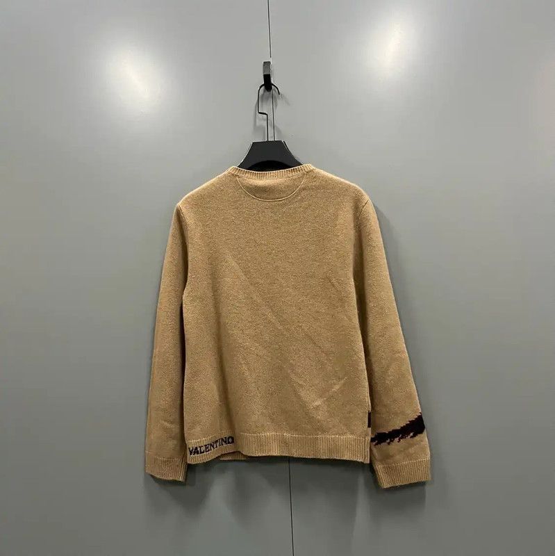 Valentino Valentino Spring Autumn Khaki Wool Sweater 0089 Size S / US 4 / IT 40 - 2 Thumbnail