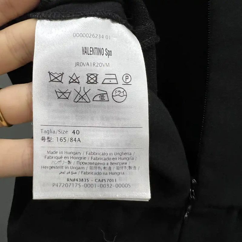 Valentino Valentino Black Cotton Sleeveless Dress for Women 0089 Size ONE SIZE - 3 Thumbnail