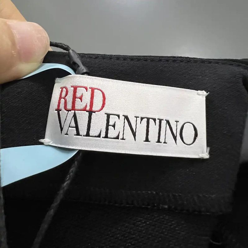 Valentino Valentino Black Cotton Sleeveless Dress for Women 0089 Size ONE SIZE - 5 Thumbnail