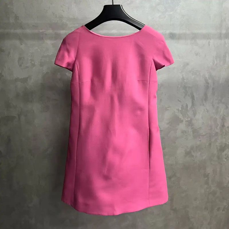 Valentino Valentino Pink Cotton Dress for Women 0089 Size M / US 6-8 / IT 42-44 - 2 Thumbnail