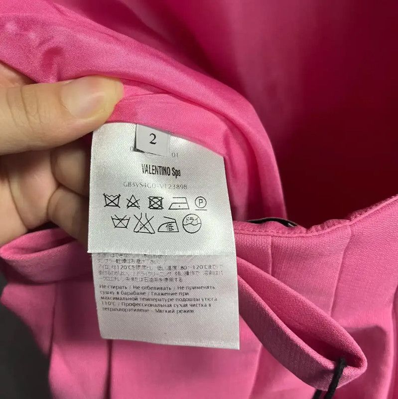Valentino Valentino Pink Cotton Dress for Women 0089 Size M / US 6-8 / IT 42-44 - 4 Thumbnail