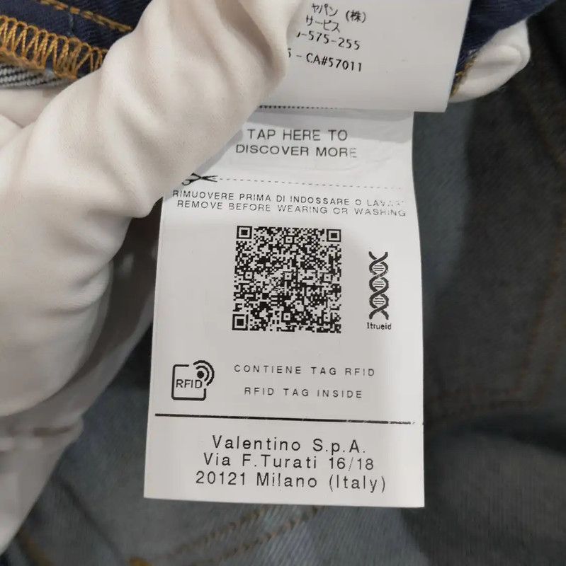 Valentino Valentino Denim Pants in Deep Blue for Women 0089 Size 28" / US 6 / IT 42 - 6 Thumbnail