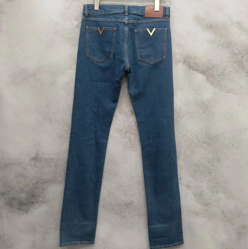 Valentino Valentino Denim Pants in Deep Blue for Women 0089 Size 28" / US 6 / IT 42 - 2 Thumbnail