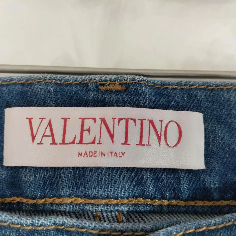 Valentino Valentino Denim Pants in Deep Blue for Women 0089 Size 28" / US 6 / IT 42 - 4 Thumbnail