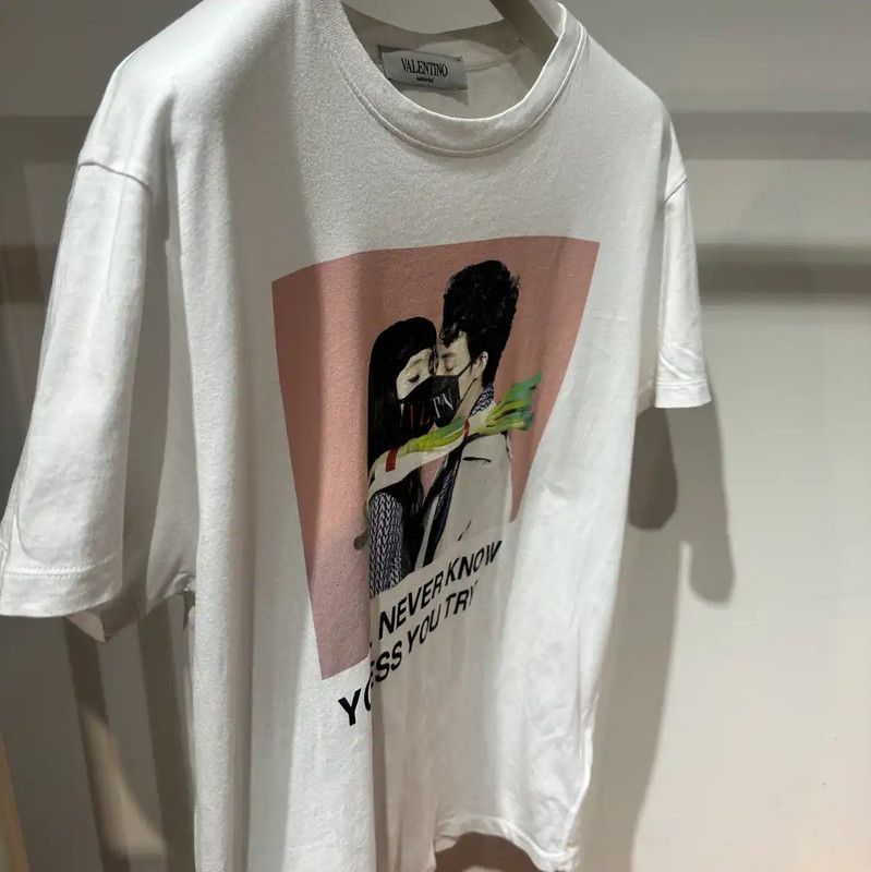 Valentino Valentino Women's White Graphic Cotton T-Shirt 0089 Size XS / US 0-2 / IT 36-38 - 8 Thumbnail