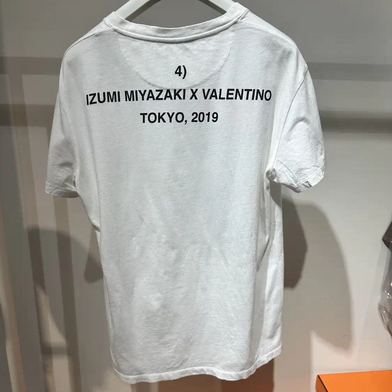 Valentino Valentino Women's White Graphic Cotton T-Shirt 0089 Size XS / US 0-2 / IT 36-38 - 2 Thumbnail