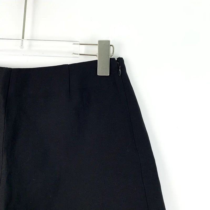 Valentino Valentino Black Women's Shorts with Scalloped Hem 0089 Size 23" - 3 Thumbnail