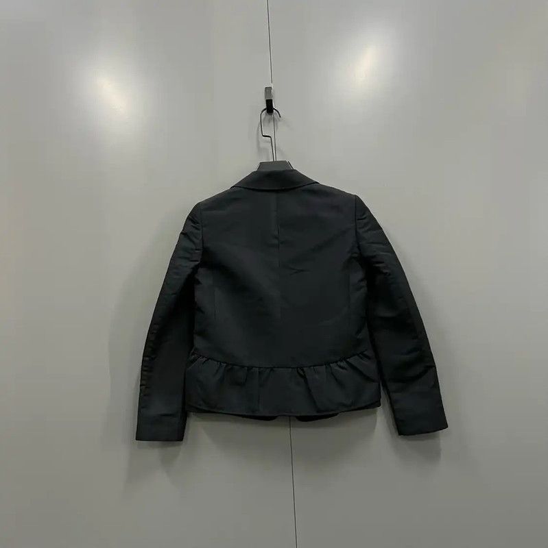 Valentino Valentino Black Cotton Women's Jacket for Spring 0089 Size ONE SIZE - 2 Thumbnail