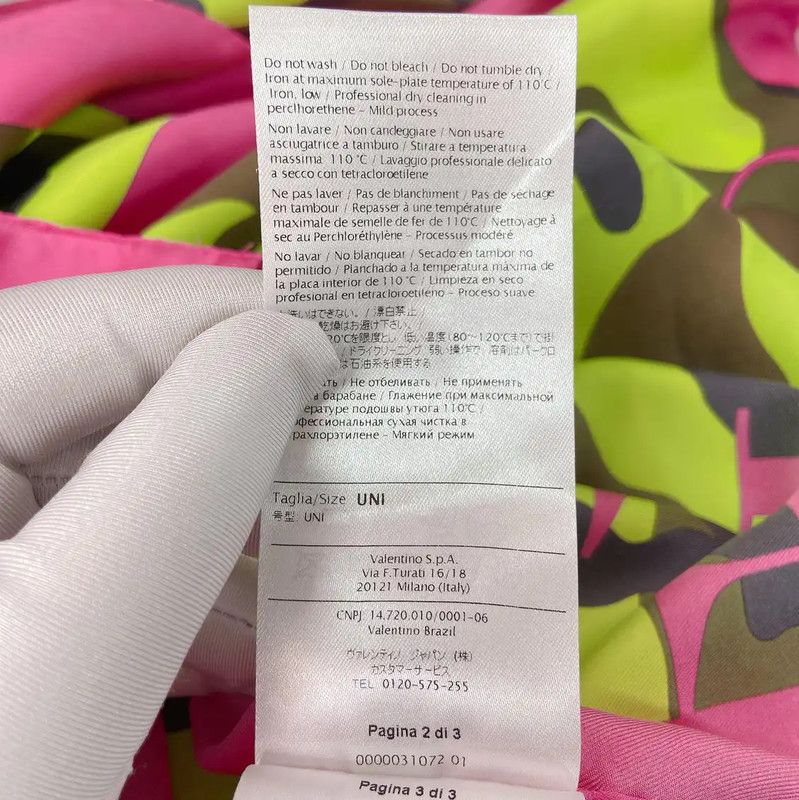 Valentino Valentino Color Block Silk Midi Dress 0089 Size ONE SIZE - 10 Thumbnail