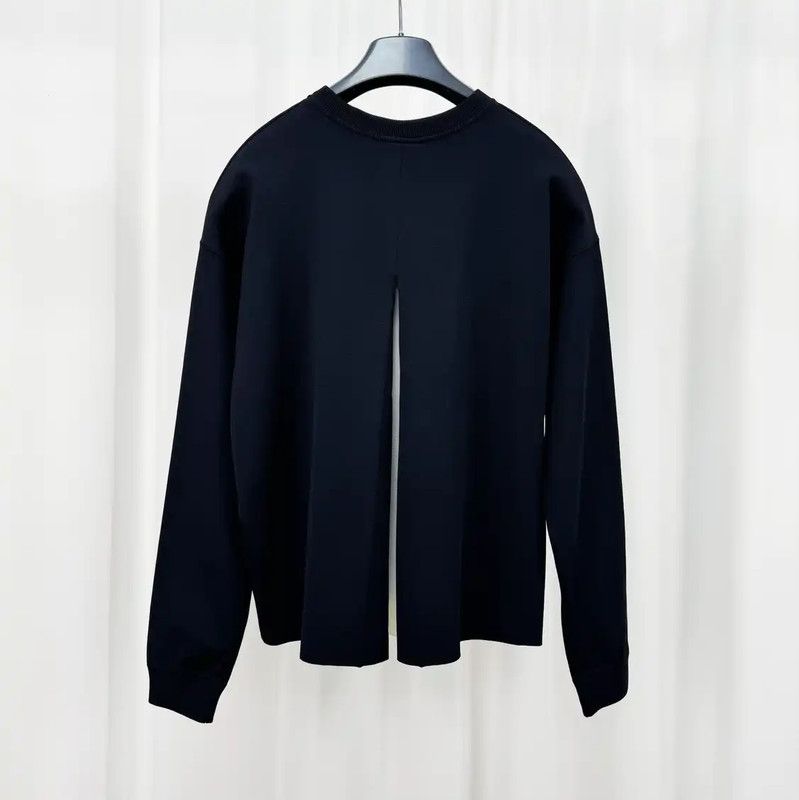 Valentino Valentino Black Cotton-Blend Long Sleeve Sweatshirt 0089 Size M / US 6-8 / IT 42-44 - 2 Thumbnail