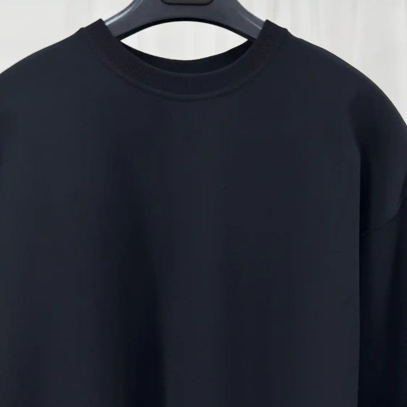Valentino Valentino Black Cotton-Blend Long Sleeve Sweatshirt 0089 Size M / US 6-8 / IT 42-44 - 3 Thumbnail