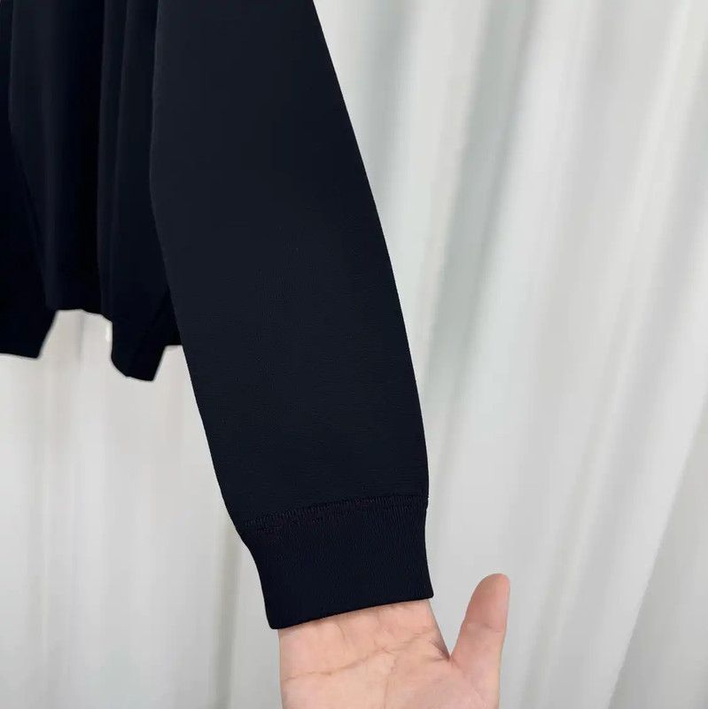 Valentino Valentino Black Cotton-Blend Long Sleeve Sweatshirt 0089 Size M / US 6-8 / IT 42-44 - 4 Thumbnail