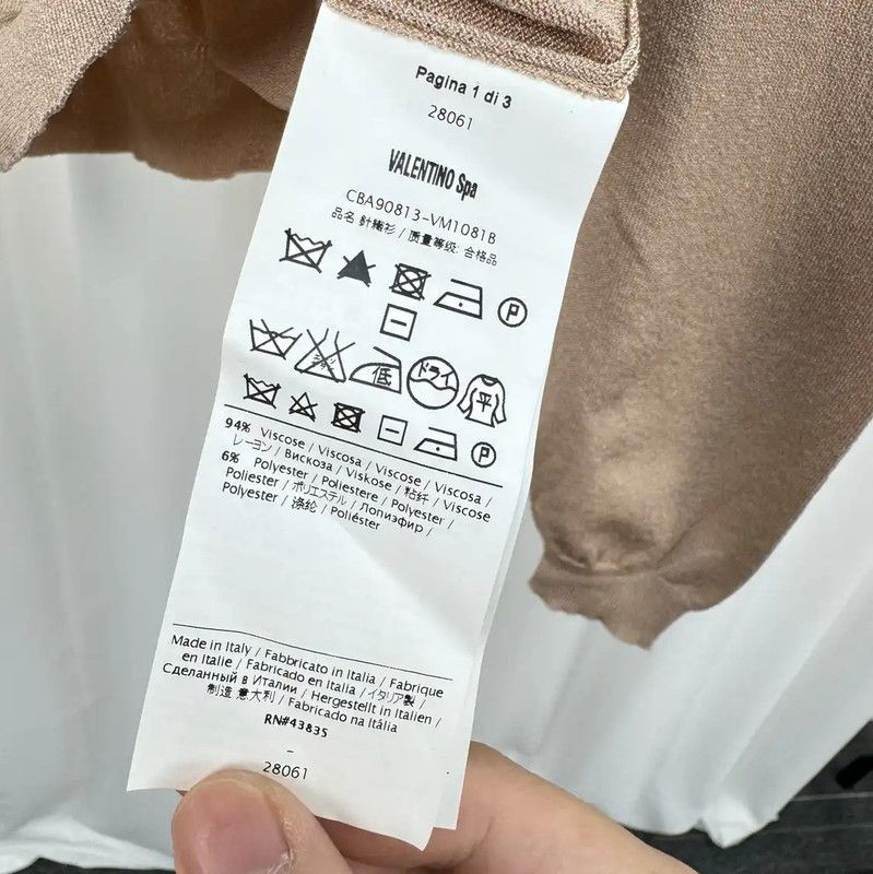 Valentino Valentino Long Sleeve Embroidered Top in Blush 0089 Size M / US 6-8 / IT 42-44 - 6 Thumbnail