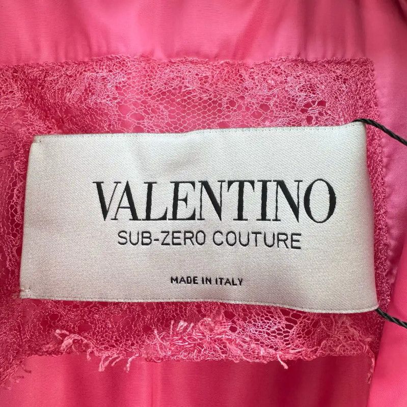 Valentino Valentino Pink Long Down Jacket 0089 Size L / US 10 / IT 46 - 5 Thumbnail