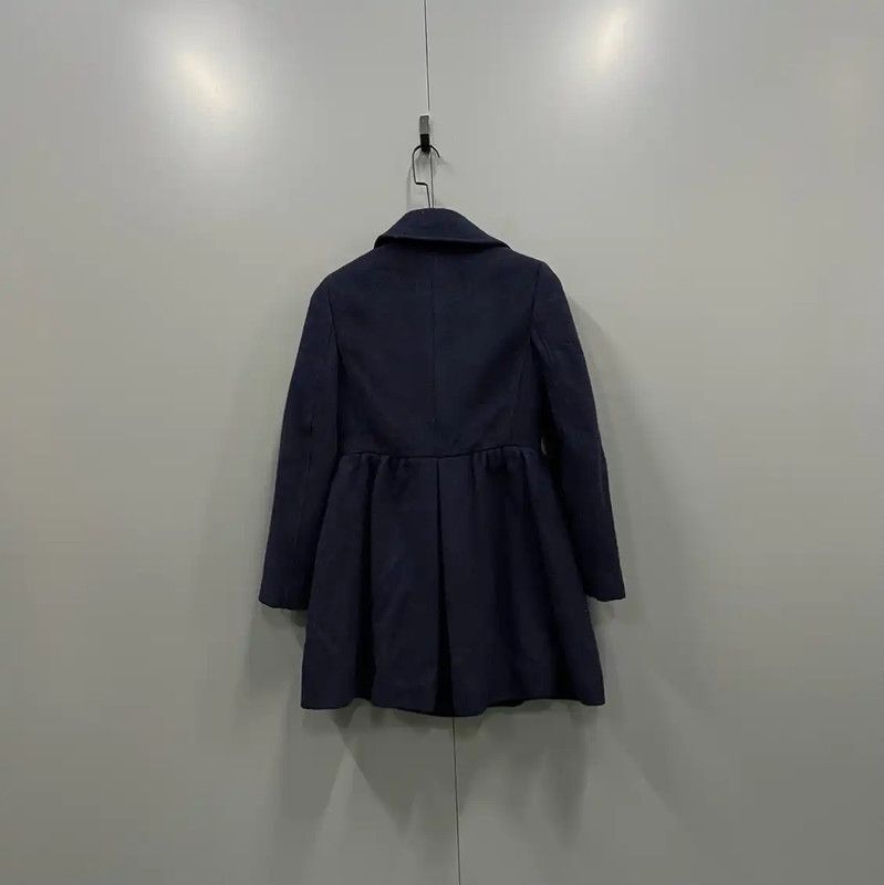 Valentino Valentino Navy Cotton Long Coat for Women 0089 Size ONE SIZE - 2 Thumbnail